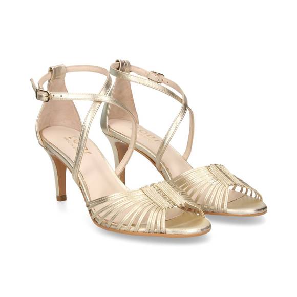NEW LODI jaima heeled sandals in miko oro - Picture 1 of 6